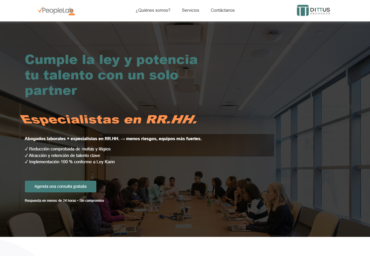 Sitio Alianza Peoplelab Dittus
